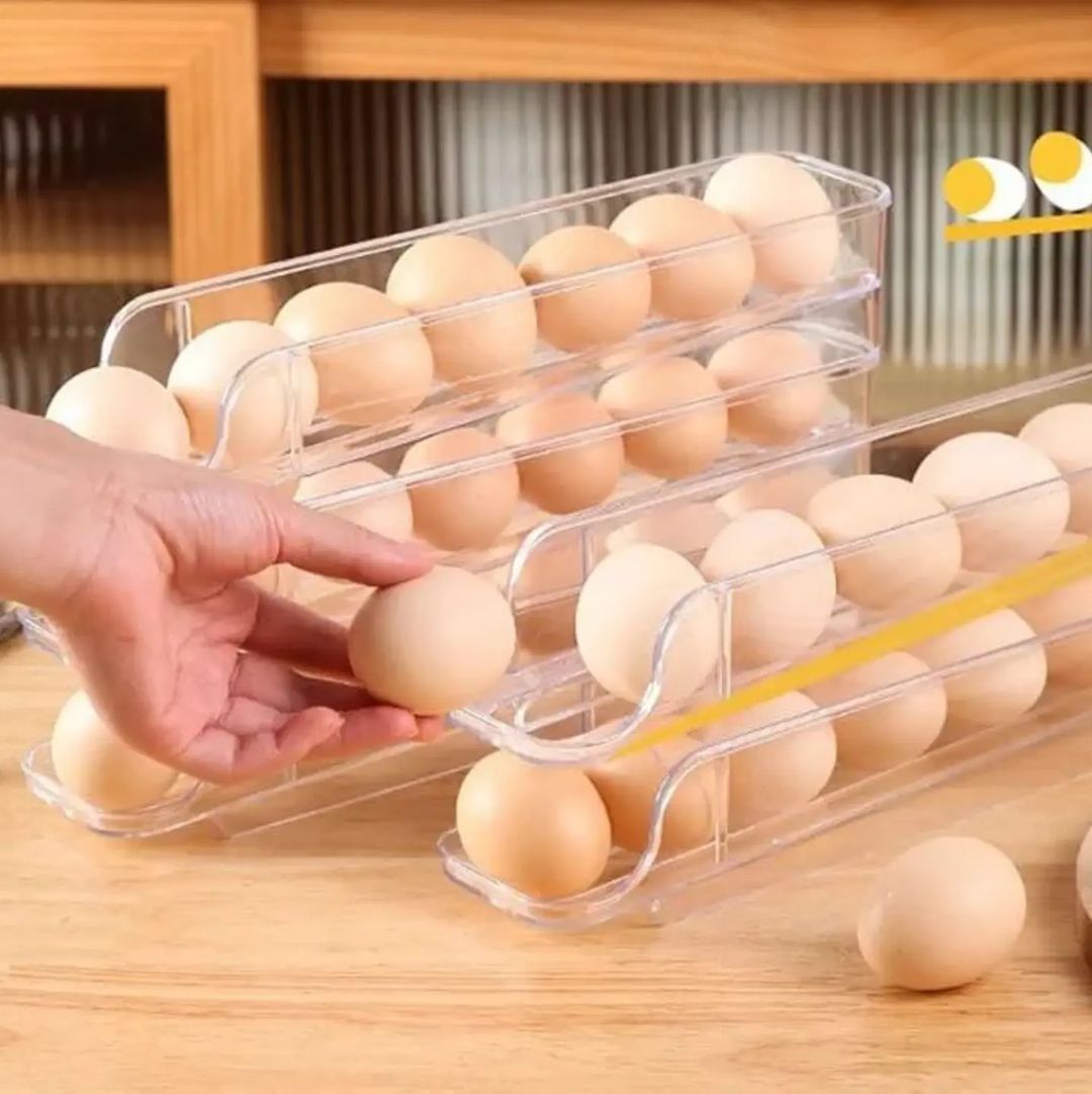 CLERANCE - 4 In 1 Chopping & Defrosting Board + 2 Layer Eggs Storage Organizer FREE