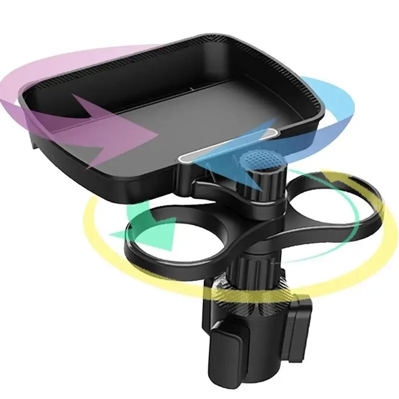 Dual Cup holder and food Tray for Car