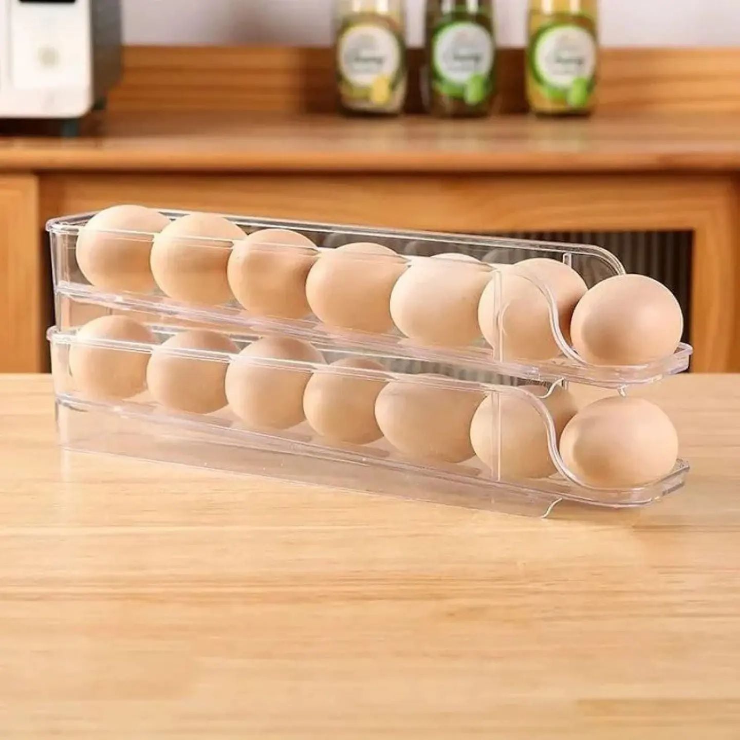CLERANCE - 4-In-1 Chopping & Defrosting Board + 2 Layer Eggs Storage Organizer FREE