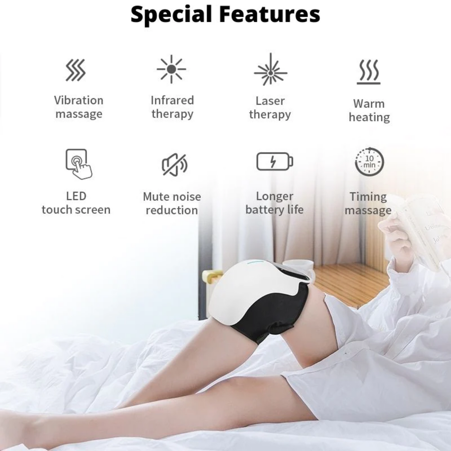 Knee Massager - Heat and Vibration