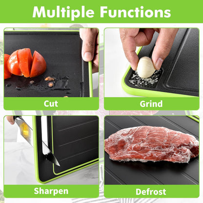 CLERANCE - 4-In-1 Chopping & Defrosting Board + 2 Layer Eggs Storage Organizer FREE